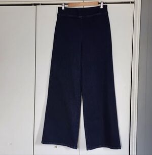 J. McLaughlin Dark Blue Wide-Leg Jeans